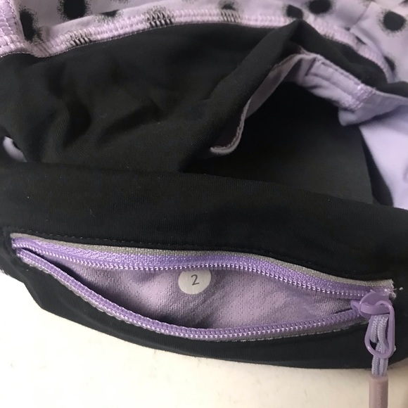 Lululemon Run: Speed Short Naked Seam purple & black Size 2 - Picture 8 of 13